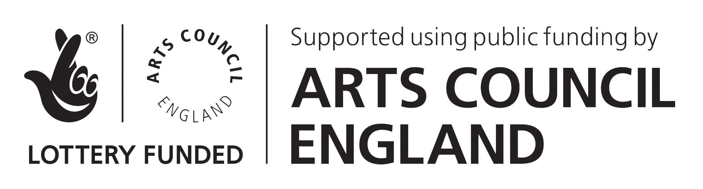 Arts Council England logo supported by National Lottery